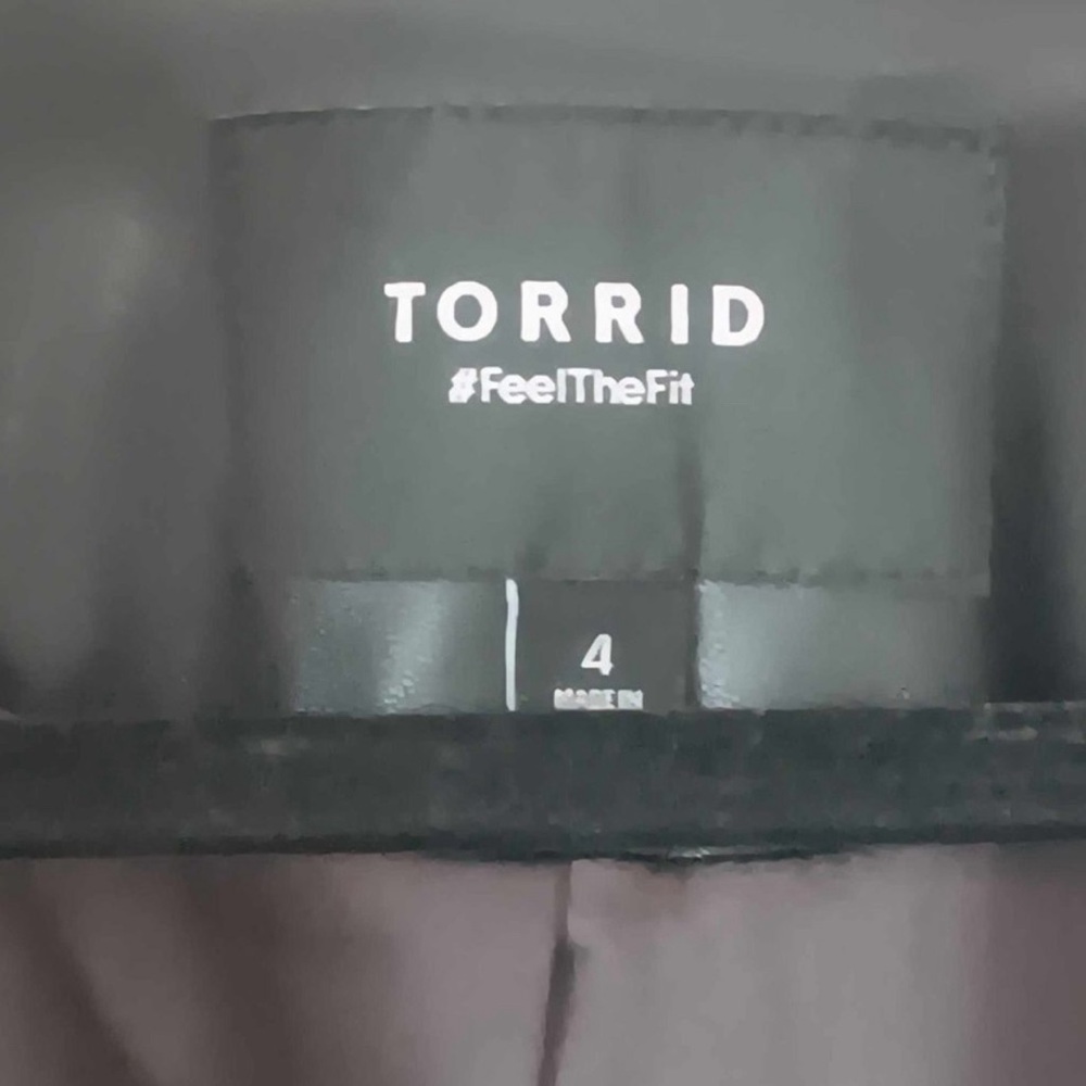 Torrid Asymmetrical Black Faux Leather Moto Jacket - Picture 7 of 12